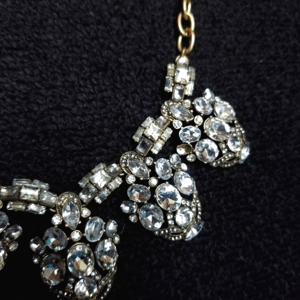 J Crew Gorgeous Rhinestone Statement Necklace - image 2